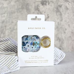 Casemate Rifle Paper Co 2021 Airpods Clip on Case Air Pods Blue Floral Flowers